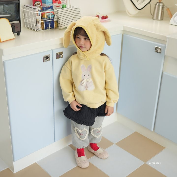 Buttercup - Korean Children Fashion - #childrensboutique - Check Frill Rabbit Sweatshirt - 11