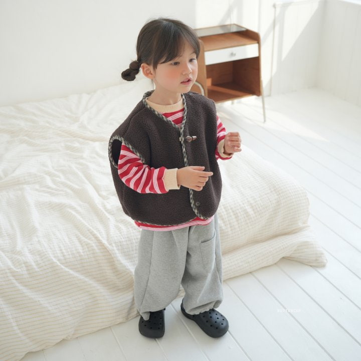 Buttercup - Korean Children Fashion - #designkidswear - One Pocket Fleece Pants - 9