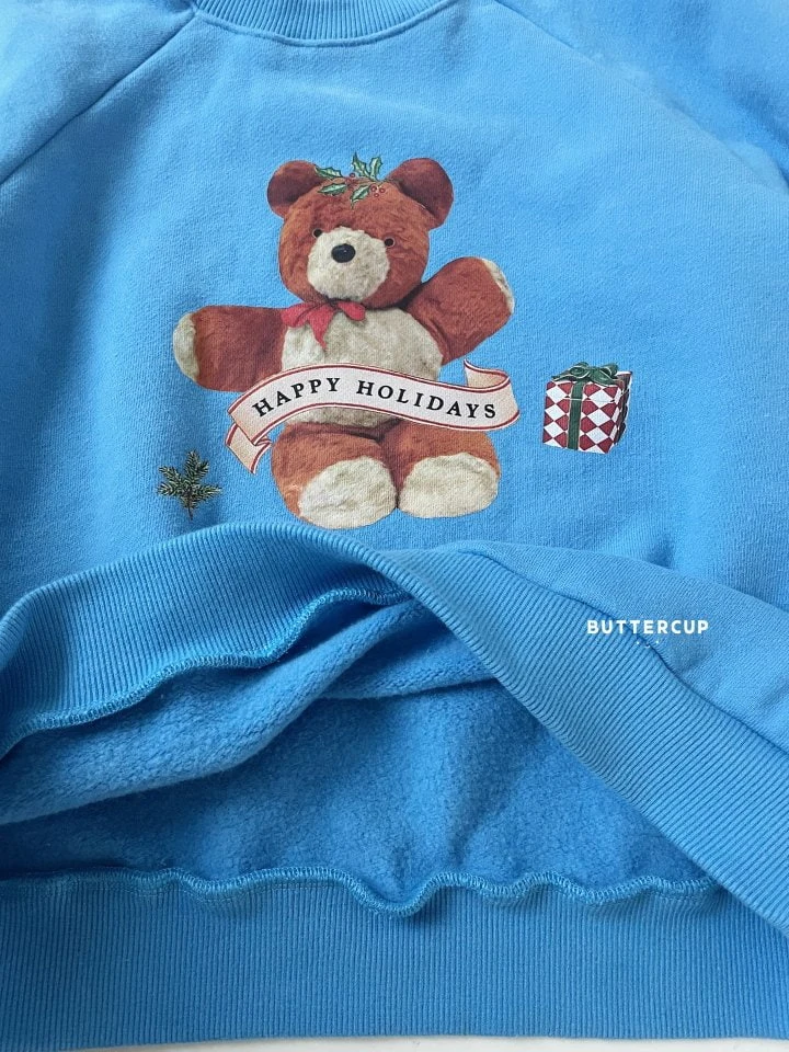 Buttercup - Korean Children Fashion - #designkidswear - Holiday Bear Sweatshirt - 5