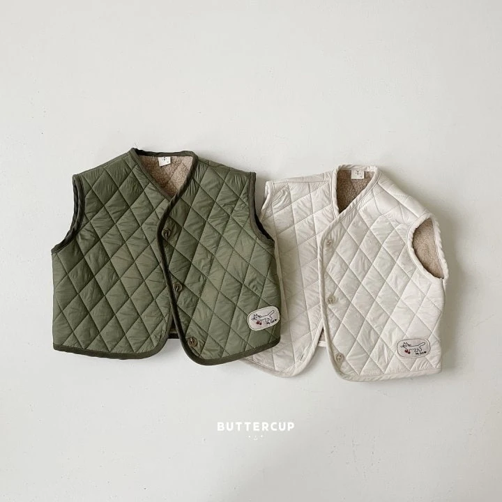 Buttercup - Korean Children Fashion - #littlefashionista - My Cat Quilted Vest