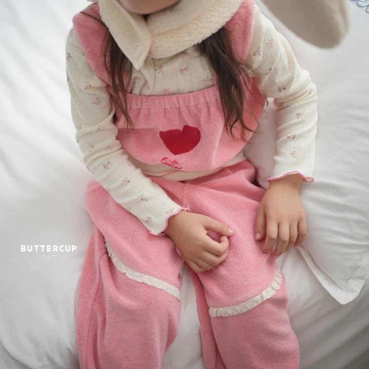 Buttercup - Korean Children Fashion - #Kfashion4kids - Heart Terry Set - 4