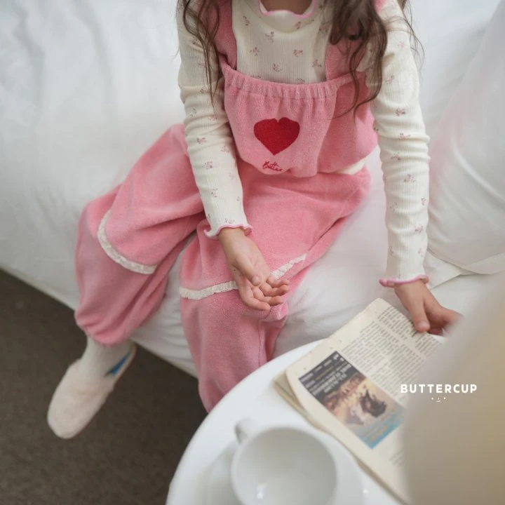 Buttercup - Korean Children Fashion - #magicofchildhood - Heart Terry Set - 5