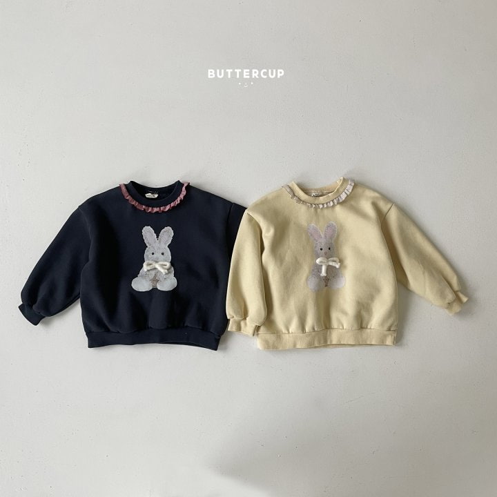 Buttercup - Korean Children Fashion - #littlefashionista - Check Frill Rabbit Sweatshirt - 4