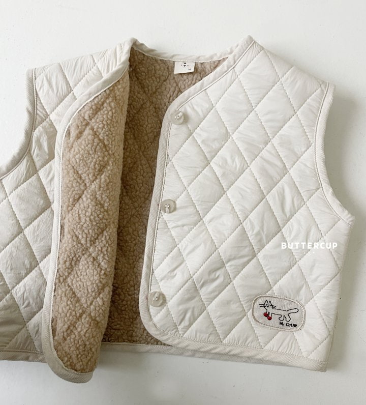 Buttercup - Korean Children Fashion - #todddlerfashion - My Cat Quilted Vest - 5