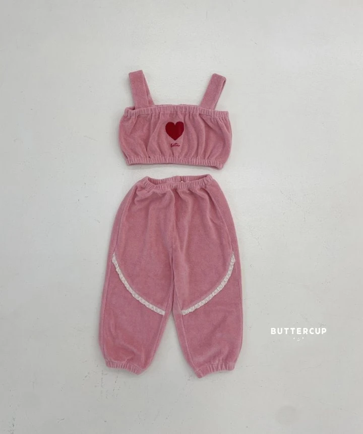 Buttercup - Korean Children Fashion - #todddlerfashion - Heart Terry Set - 8