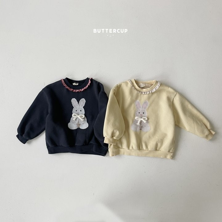 Buttercup - Korean Children Fashion - #todddlerfashion - Check Frill Rabbit Sweatshirt - 7