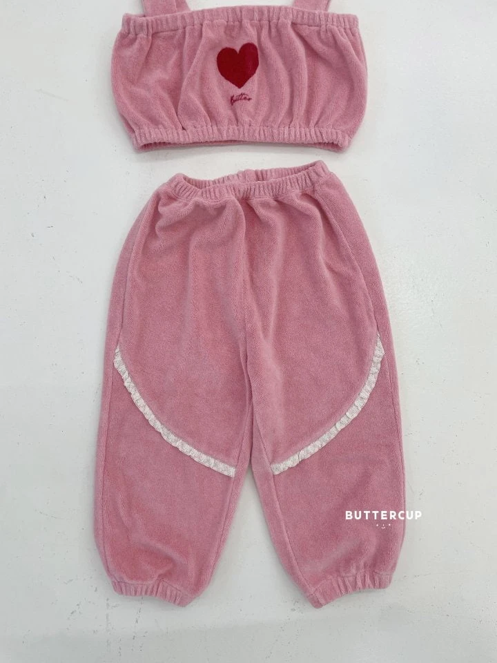 Buttercup - Korean Children Fashion - #toddlerclothing - Heart Terry Set - 9