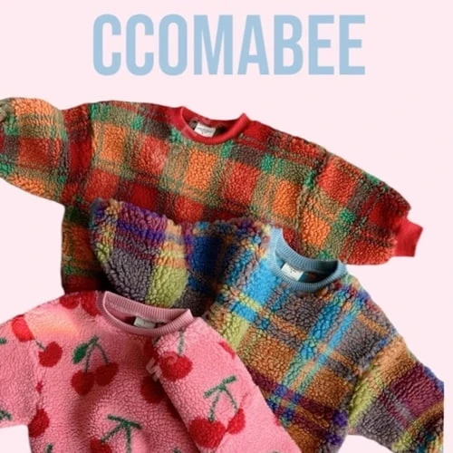 Ccomabee - Korean Children Fashion - #childrensboutique - Cherry Check Sweatshirts