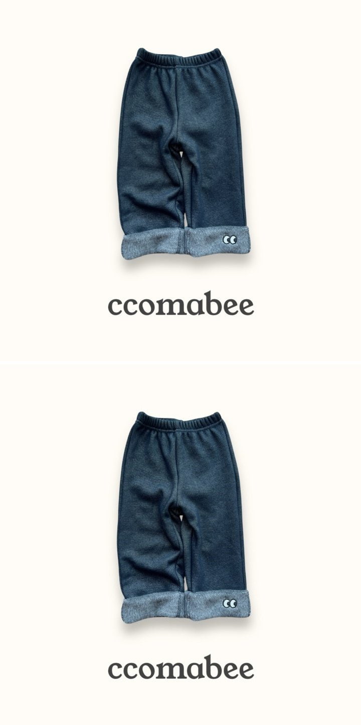 Ccomabee - Korean Children Fashion - #kidzfashiontrend - Eyes Roll Up Pants - 2