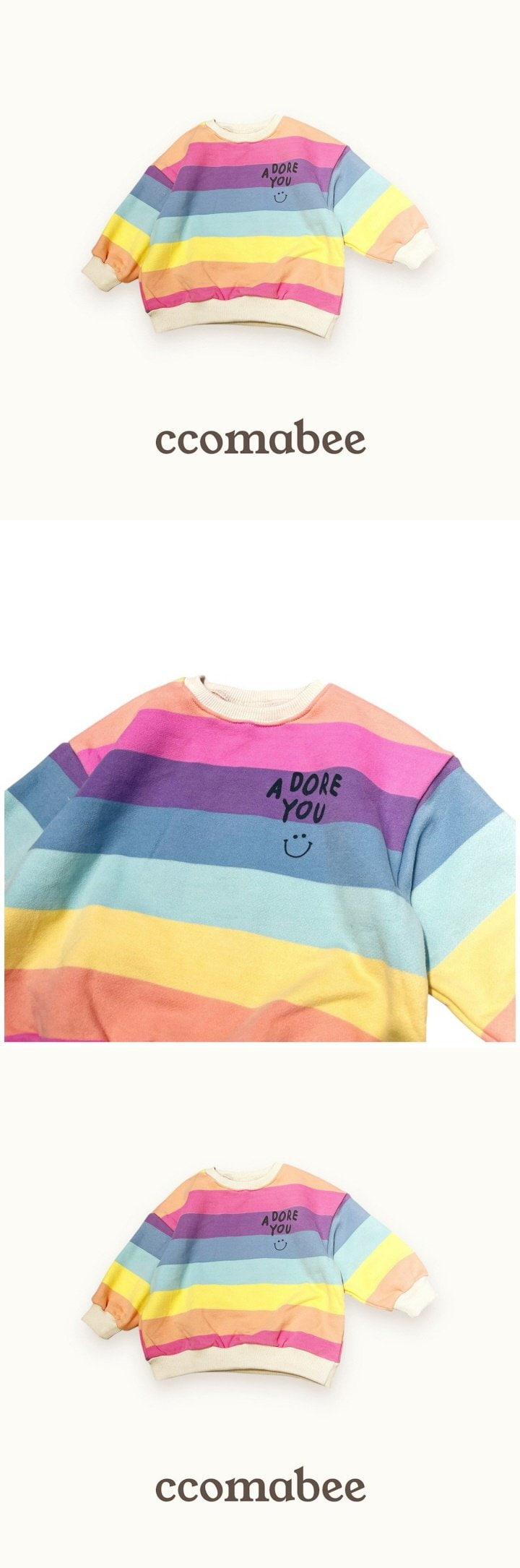 Ccomabee - Korean Children Fashion - #stylishchildhood - Rainbow Sweatshirts - 2