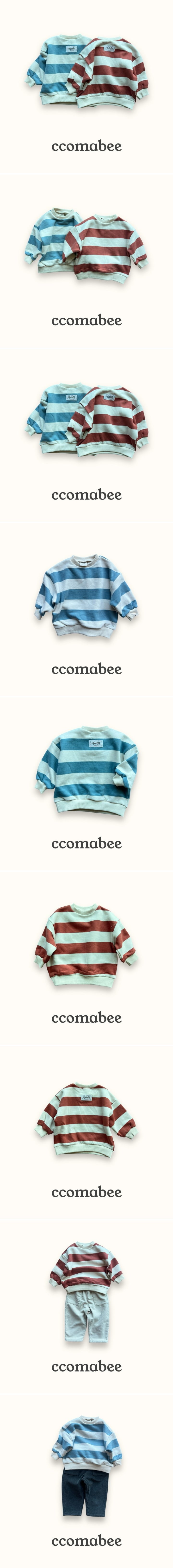 Ccomabee - Korean Children Fashion - #todddlerfashion - Label Sweatshirts - 2