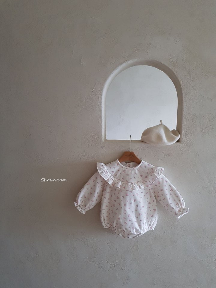 Choucream - Korean Baby Fashion - #babyboutiqueclothing - Rosie Frill Padding Bodysuit