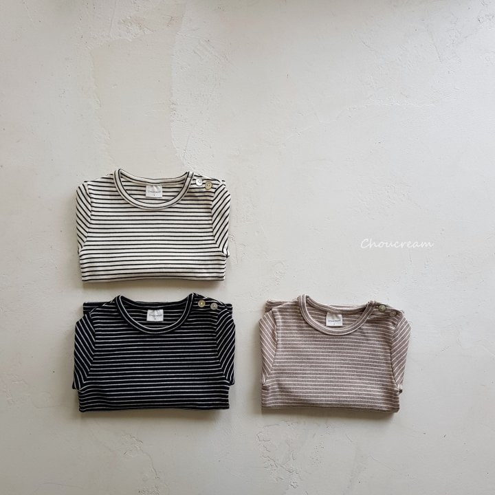 Choucream - Korean Baby Fashion - #smilingbaby - Bebe Stripe Tee