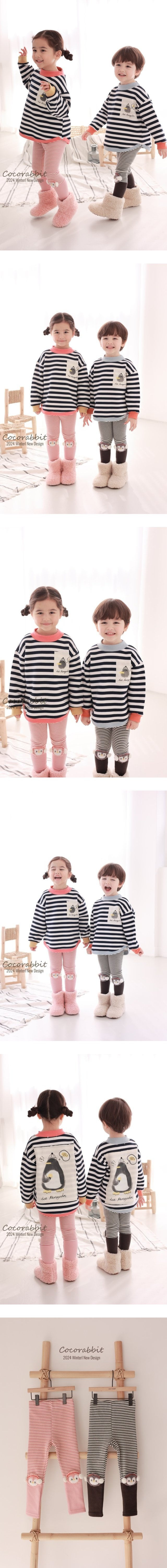 Coco Rabbit - Korean Children Fashion - #childrensboutique - Winter Penguin Leggings