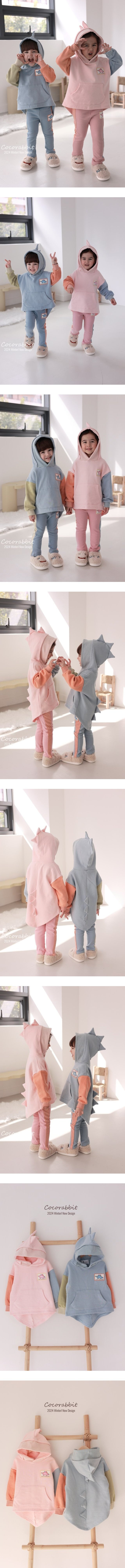 Coco Rabbit - Korean Children Fashion - #childrensboutique - Dino Hoodie