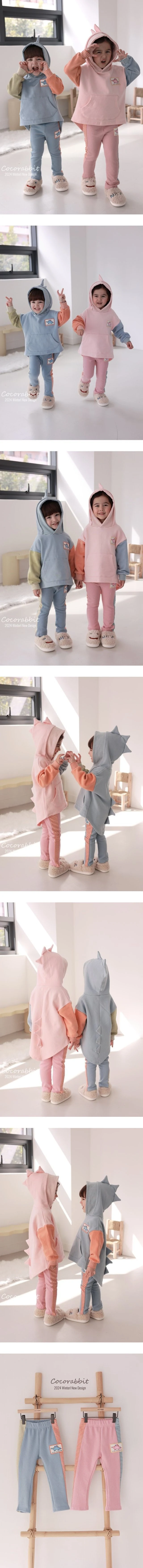 Coco Rabbit - Korean Children Fashion - #designkidswear - Rainbow Dino Pants