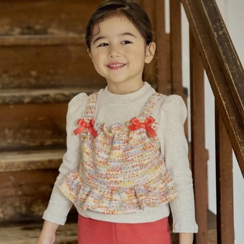 Coco Ribbon - Korean Children Fashion - #Kfashion4kids - Lala Vest Tee