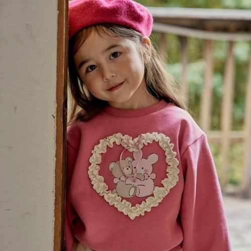 Coco Ribbon - Korean Children Fashion - #childofig - Heart Bear Tee