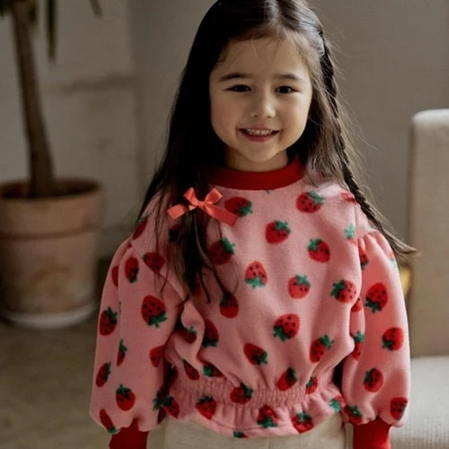 Coco Ribbon - Korean Children Fashion - #kidzfashiontrend - Strawberry Tee