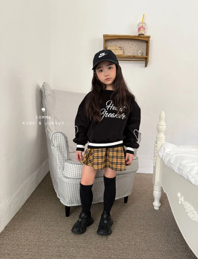 Comma - Korean Children Fashion - #Kfashion4kids - Heart Embroidery Sweatshirts - 10