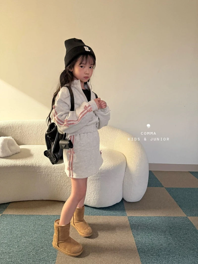 Comma - Korean Children Fashion - #Kfashion4kids - Two Line Zip-up Jacket - 11