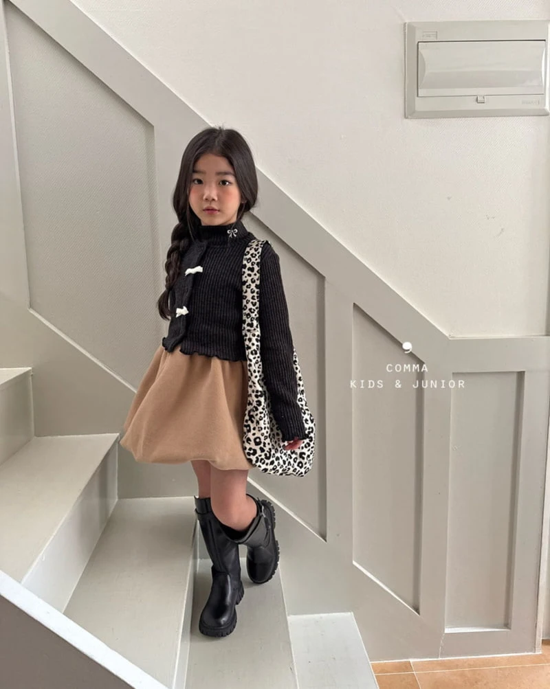 Comma - Korean Children Fashion - #childofig - Ribbon Mockneck Tee - 11