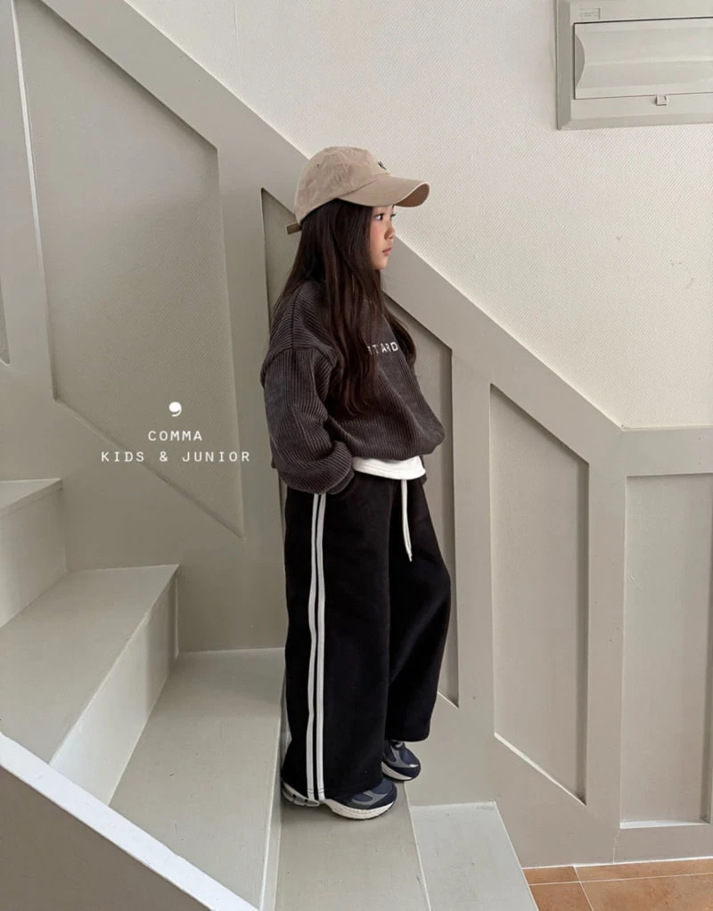 Comma - Korean Children Fashion - #childofig - Ribbed Sweatshirts - 4