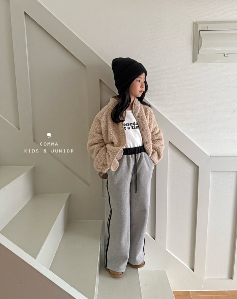 Comma - Korean Children Fashion - #designkidswear - Printed Fleece Tee - 10