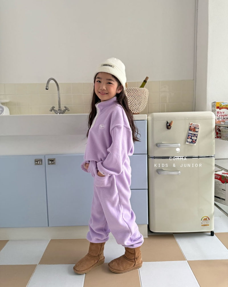 Comma - Korean Children Fashion - #discoveringself - Fleece Jogger Pants - 4