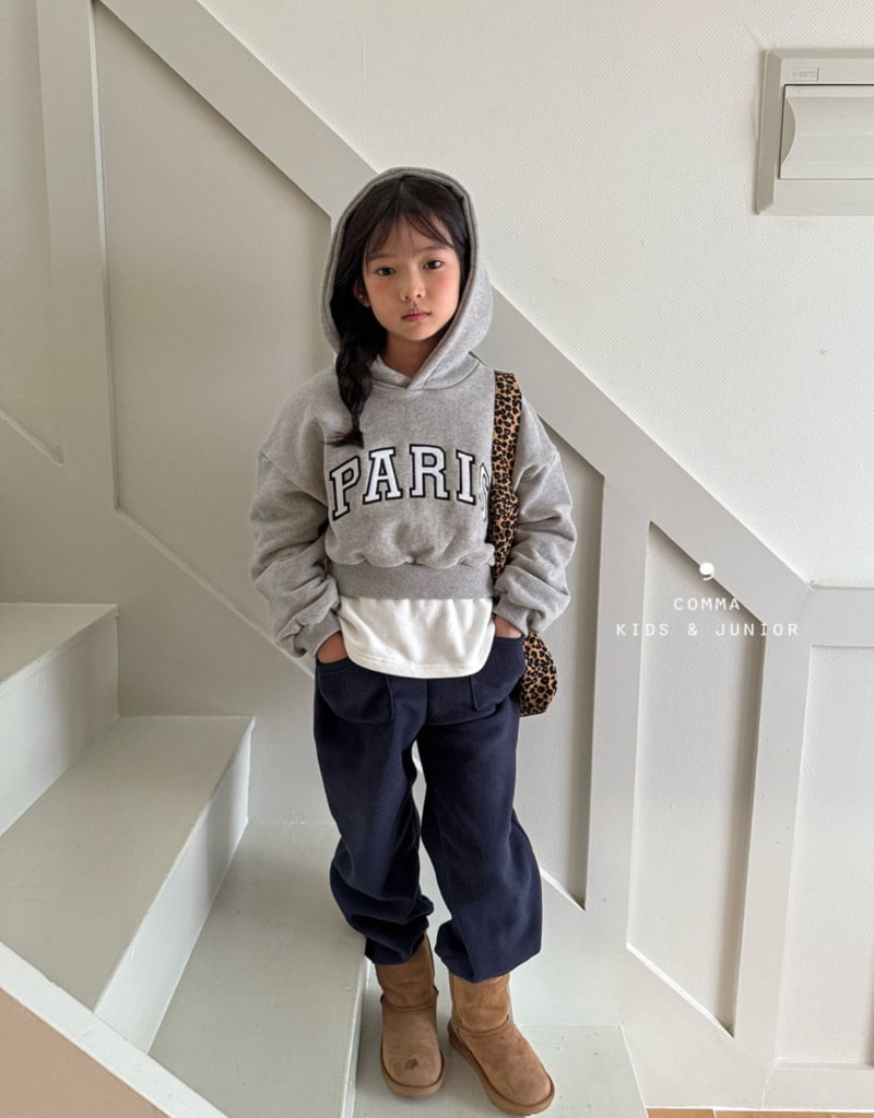 Comma - Korean Children Fashion - #kidsshorts - Paris Hood Top - 11