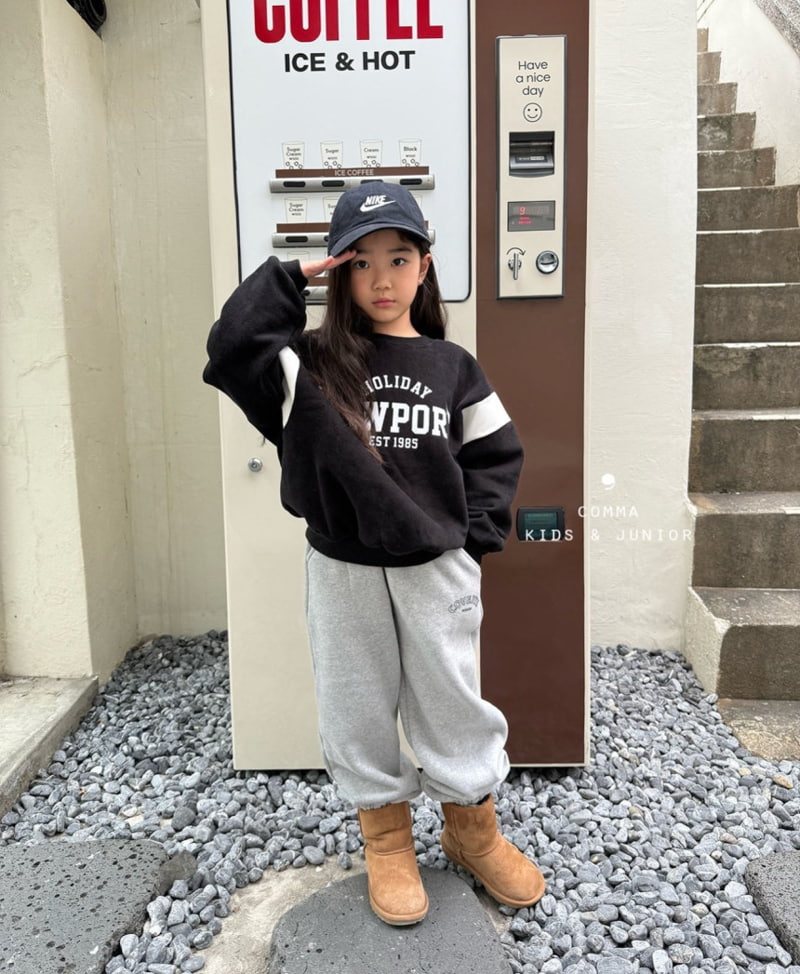 Comma - Korean Children Fashion - #littlefashionista - Printed Jogger Pants - 8