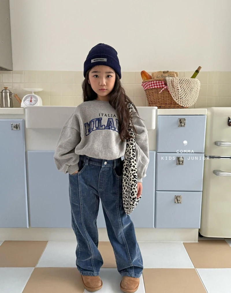 Comma - Korean Children Fashion - #magicofchildhood - Fleece Denim Pants