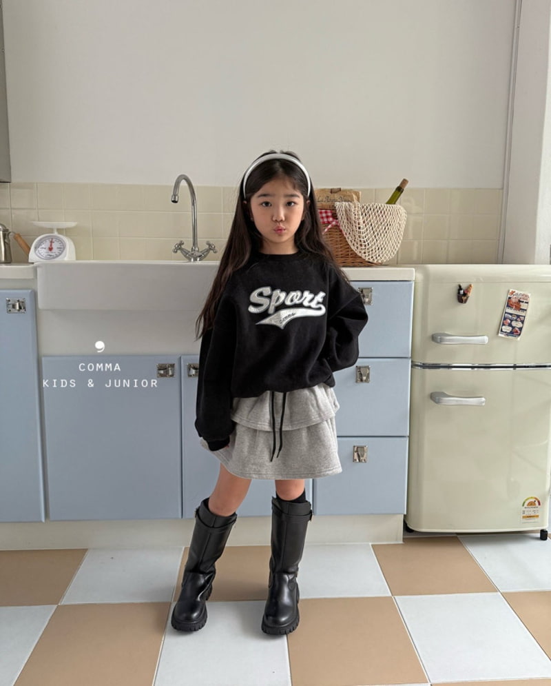 Comma - Korean Children Fashion - #minifashionista - Glossy Sweatshirts