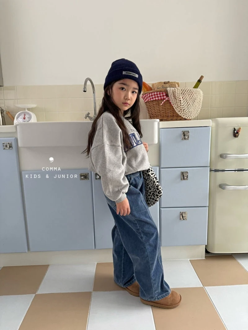 Comma - Korean Children Fashion - #prettylittlegirls - Fleece Denim Pants - 3