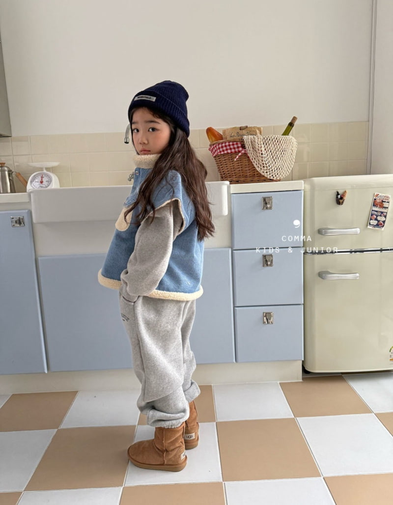 Comma - Korean Children Fashion - #prettylittlegirls - Denim Winter Vest - 10