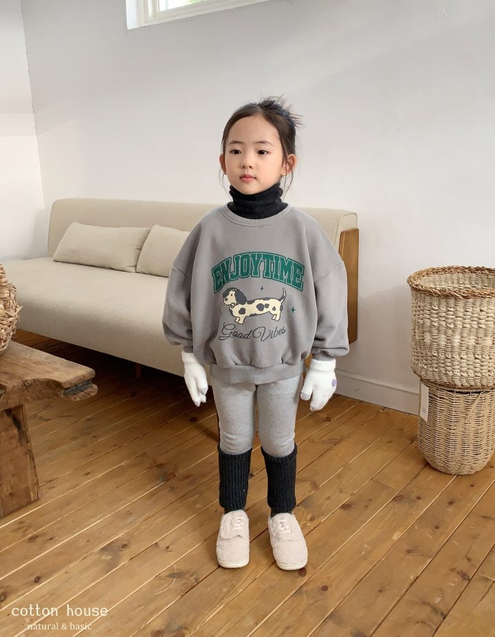 Cotton House - Korean Children Fashion - #Kfashion4kids - Coloration Fleece Leggings - 9