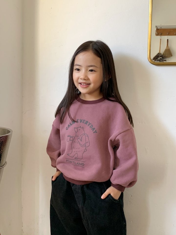 Cotton House - Korean Children Fashion - #childofig - Raglan Bear Sweatshirt - 2