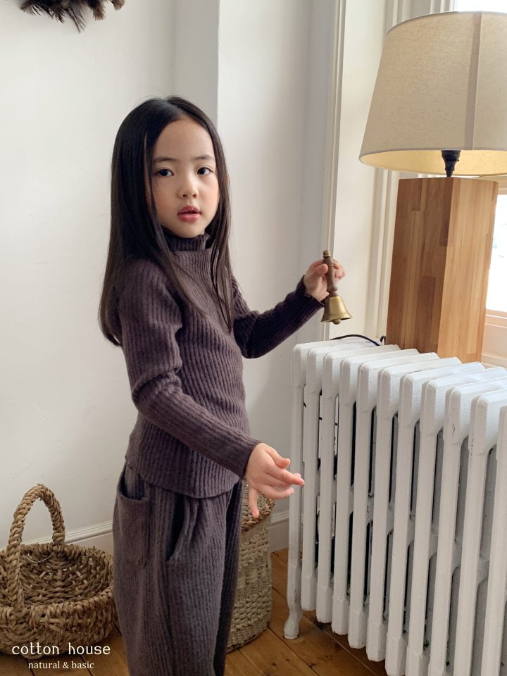 Cotton House - Korean Children Fashion - #childofig - Ribbed Knit Raglan Set-up - 6