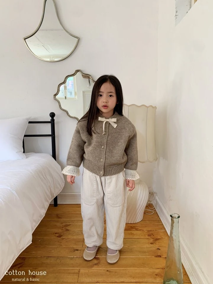 Cotton House - Korean Children Fashion - #prettylittlegirls - Corduroy Interlock Pants - 4