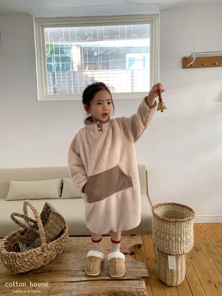 Cotton House - Korean Children Fashion - #childrensboutique - Boa Fleece One-piece - 6