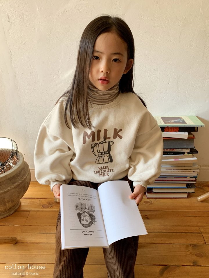 Cotton House - Korean Children Fashion - #childrensboutique - Milk Sweatshirt