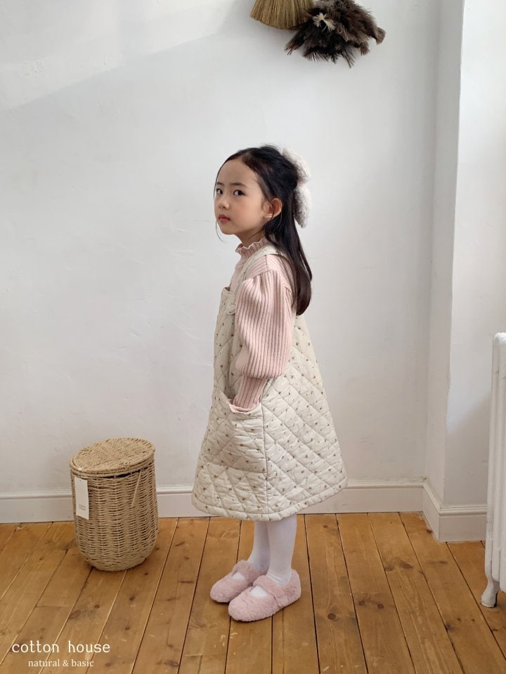 Cotton House - Korean Children Fashion - #childrensboutique - Ribbed Puff Tee - 9