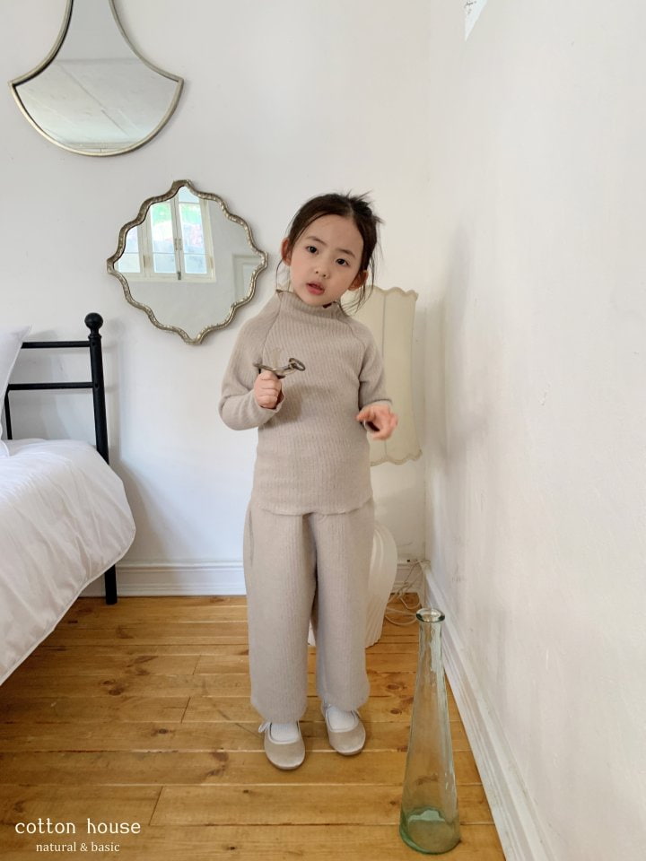 Cotton House - Korean Children Fashion - #childrensboutique - Ribbed Knit Raglan Set-up - 8