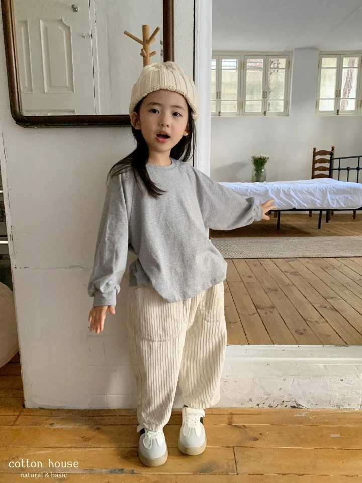 Cotton House - Korean Children Fashion - #childrensboutique - Corduroy Interlock Pants - 6