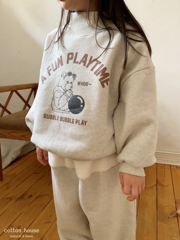 Cotton House - Korean Children Fashion - #childrensboutique - Balloon Mockneck Sweatshirt