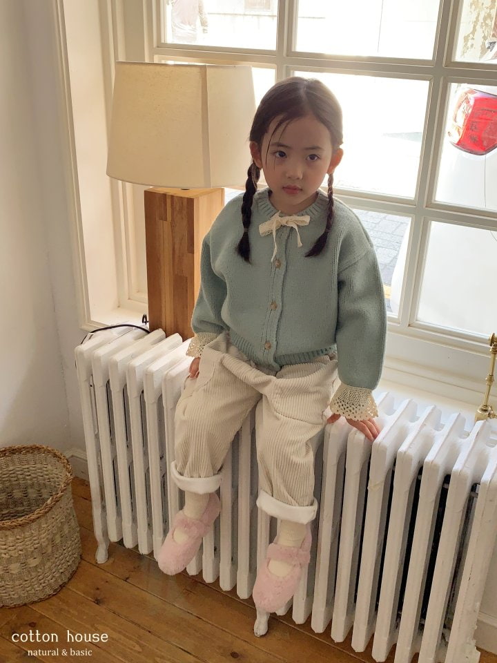 Cotton House - Korean Children Fashion - #designkidswear - Sleeve Lace Cardigan - 11