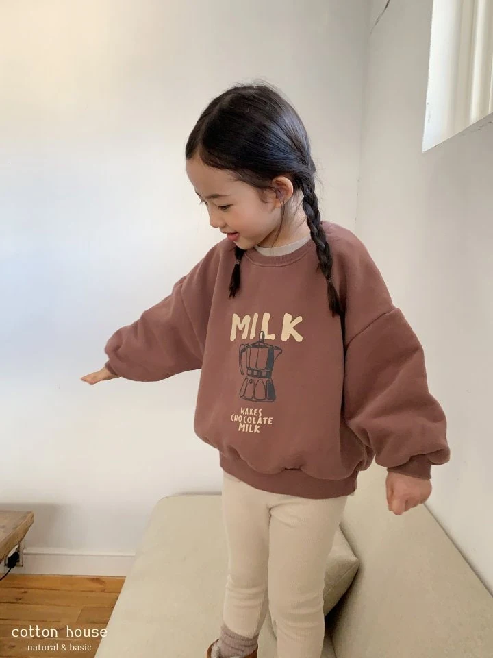 Cotton House - Korean Children Fashion - #designkidswear - Milk Sweatshirt - 2