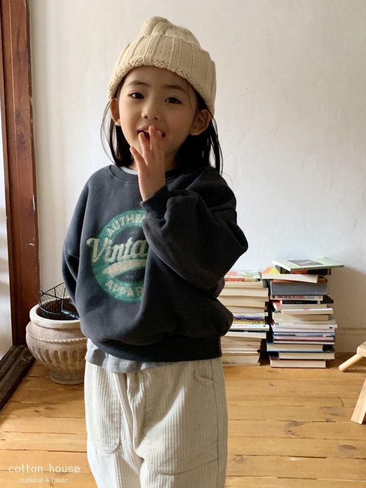 Cotton House - Korean Children Fashion - #discoveringself - Vintage Sweatshirt - 9