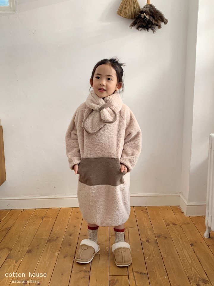 Cotton House - Korean Children Fashion - #discoveringself - Boa Fleece One-piece - 8