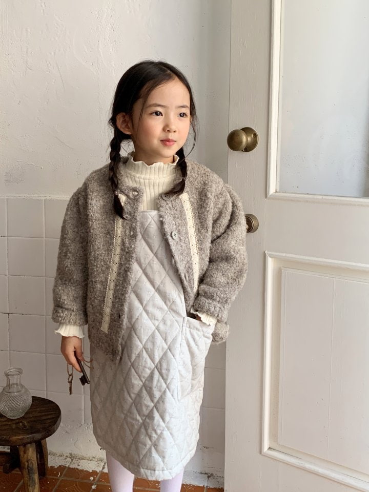 Cotton House - Korean Children Fashion - #discoveringself - Puff Lace Cardigan